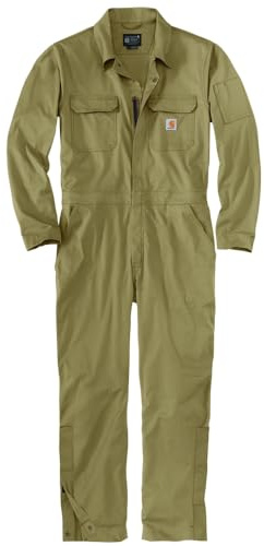 Carhartt Herren 105019 Rugged Flex Canvas Overall, Dunkles Khaki, X-Large Hoch