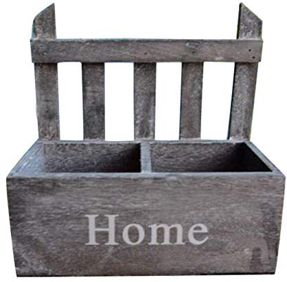 Perfect Flower Fioriera da parete in legno, stile retrò, da appendere alla parete, in legno, per piante grasse, da giardino