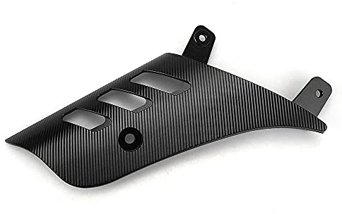 Für Vespa Stoßdämpfer Seitenabdeckung Vorderrad Rocker Protector Plate für GTS125 GTS250 GTS300 GTS 125 250 300 Zubehör Aluminium (schwarz)