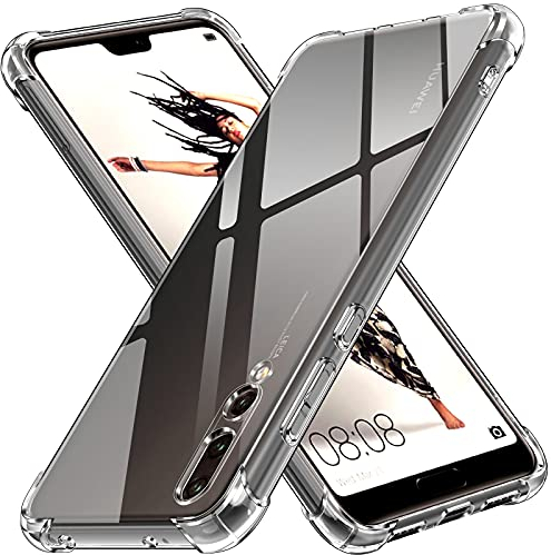 ivoler Klar Silikon Hülle für Huawei P20 Pro mit Stoßfest Schutzecken, Dünne Weiche Transparent Schutzhülle Flexible TPU Durchsichtige Handyhülle Kratzfest Case Cover