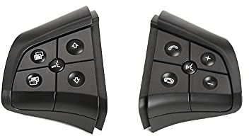 NINGWANG Auto Multifunktions Lenkrad Schalter Tasten für Mercedes ML GL R B-Klasse W164 W251 W245 1648200010, Schwarz