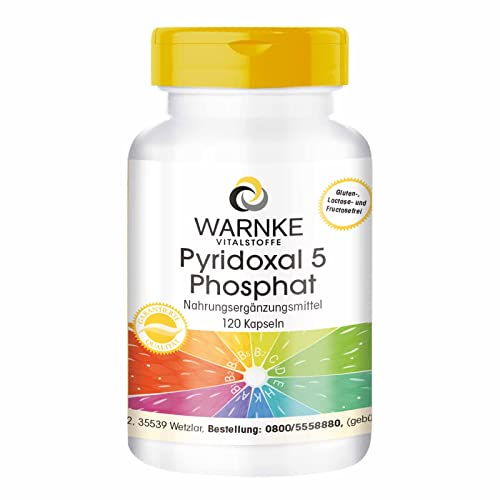 Pyridoxal-5-Phosphat 100 mg - 120 Kapseln P-5-P mit 25 mg Zink, 68,5% Vitamin B6 | Warnke Vitalstoffe - Deutsche Apothekenqualität