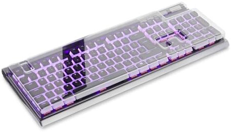 Decksaver cover for Hyper X Alloy Elite 2 keyboard series - Smoked/clear protective lid, made in the UK - the gamers' choice for unbeatable protection