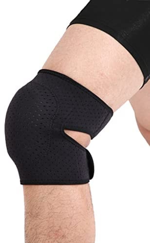 Faxianther Thick Sponge Padding Collision Avoidance Kneepads for Men Women, Breathable Cool Adjustable Knee Braces Volleyball Basketball Knee Pads Guard Sports Exercise Knee Support