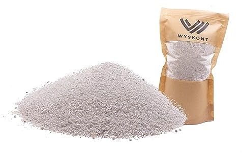 WYSKONT Quarzsand weiße - Aquarium Kies - Aquariumsand 20 kg - Aquarium Deko - Kieselsteine - Zierkies - Flusskies - Deko Sand - Aquarium Bodengrund - Terrarium Sand - Aquariensand 0,5-0,8mm