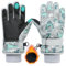 Durio Skihandschuhe Kinder Wasserdicht Winter Schneehandschuhe PU Palme für Outdoor Sport Grau 7-9 Jahre