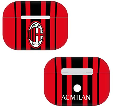 Head Case Designs Licenza Ufficiale AC Milan in Casa 2020/21 Kit Crest Vinile Sticker Pelle Adesivo Compatibile con Apple AirPods PRO