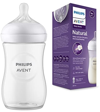 Philips Avent Biberon à Réponse Naturelle de 260 ml, sans BPA, pour les bébés de 1 mois et + (modèle SCY903/01)