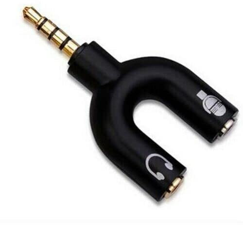 Mr. Gadget's Solutions® 3.5mm Stereo Audio Male to 2 Female Headphone/Mic U Splitter Cable