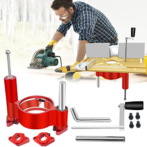 Fresadora Elevador, Mesa Sistema Elevación Preciso 63.8-65mm Diámetro Motor Router Placa Inserción Base Apoyo MáXima 47mm Grabado Bricolaje Carpintería