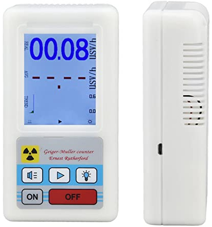 BR-6 Geiger Counter Easy to Read Multifunctional Radioactive Detector for Nuclear Radiation and Electromagnetic Radiation