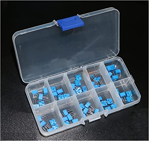 50 teile/los 100-1 M 3362 Potentiometer Assorted Kit Set 13 Werte 3362 W Variable Widerstand Widerstand Energie verbrauchende Komponenten