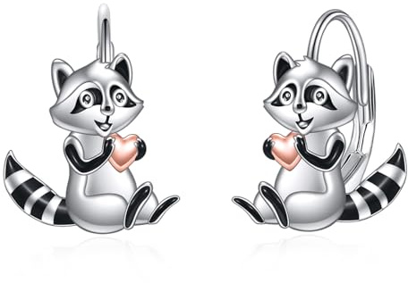 Tier Ohrringe Damen Mädchen Kinder 925 Sterling Silber Kaninchen/Koala/Panda Creolen Ohrringe Niedlich Tier Ohrringe Schmuck Geschenk