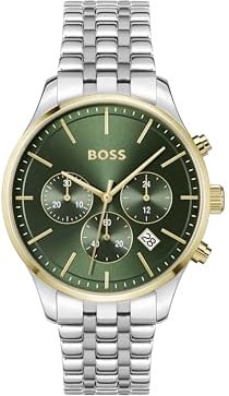 BOSS Chronographen-Quarzuhr für Herren Kollektion Avery mit Edelstahlarmband oder Lederband
