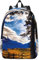 WURTON Rocky Mountain Range Print Everyday Canvas Rucksack Trendy Casual Laptop Rucksack, Cute Vintage Canvas Rucksack, Schwarz, Medium