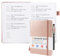 Deepton Passwort Buch, Passwortbuch mit Register A-Z, Password Book mit Adressbuch, Notizbuch mit Register, Passwortbuch mit Innentasche, Telefonbuch mit Register, Passwort Manager - Rosa