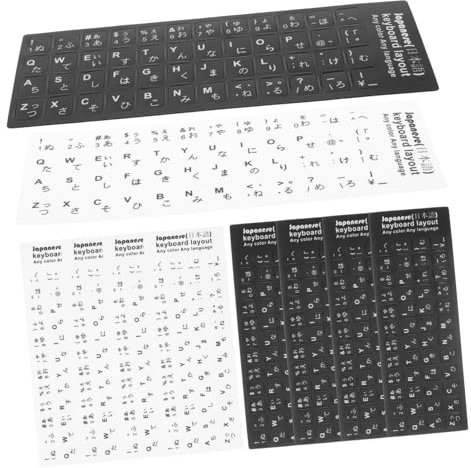 MERRYHAPY Japanese Keyboard Stickers 10pcs Easy to Apply and Long-lasting for Pc Keyboards