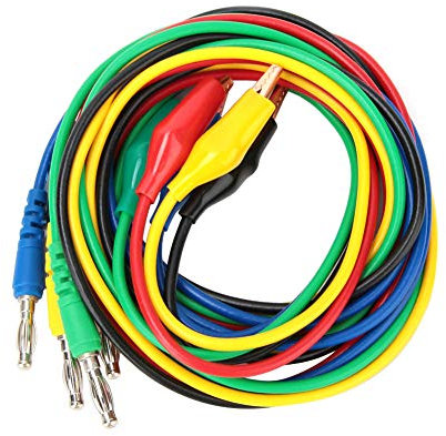 Respicefinem Banana Plug To Alligator Clip Multimeter Clips Adaptor Probe Test Lead Cable Banana Plug Test Leads Accessories