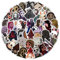 Dead Daylight Aufkleber, 50 Pcs Figur Vinyl Wasserdichte Stickers Für Party, Wasserflasche Scrapbook Laptop Skateboard Computer Für Teens Studenten (50PCS-1)