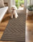 Biscpro Schmutzfangmatte Innen Lang 60x150cm,Waschbarer rutschfeste Fußmatte Wasserabsorbierenden Sauberlaufmatte Teppich Läufer Flur,Fussmatte für Hund,Eingang,Flur,Küchen-Latte