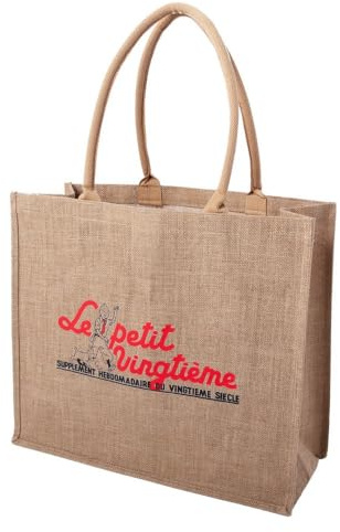 Jutebeutel Le Petit Zwanzigste Tintin und Milou, 45 x 18 x 40 cm, Rot (04257)