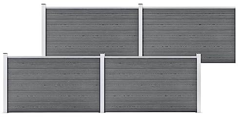 Furniture Select-Gartenzaun WPC 699x106 cm grau