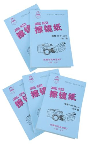 Hemobllo 100feuilles Lingettes Nettoyantes pour Lentilles De Nettoyage Ultra-Fins pour Caméras Et Écrans pour Entretien Soin Objectifs Et Optiques