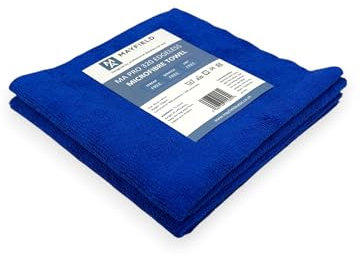 Edgeless Microfibre Cloths x 2-320gsm, 40cm x 40cm, Car Cleaning, Interior Detailing, Polishing, Ultrasonic, Waxing