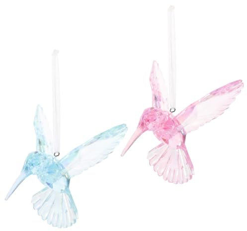 Vaguelly 2stücke Acryl Vogel Fenster Anhänger Türschild Wandbehänge Lichtfänger Aus Acryl Ornament Für Zuhause Auto Büro