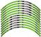 Adesivo Ruota Moto Decalcomanie Riflettenti Decorative Adatte Per Adesivi Per Cerchi T MAX(Green)