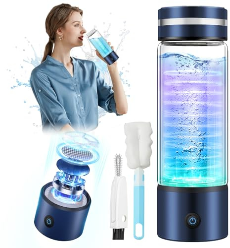 LOZLTX 6.0 Upgrade Hydrogen Water Bottle【NO.1 Double Hydrogen Content】420ml Hydrogen Water Bottle 【H2-Elektrolyse - 3000PPB】Heavy Metals Improve Water in 3 Min