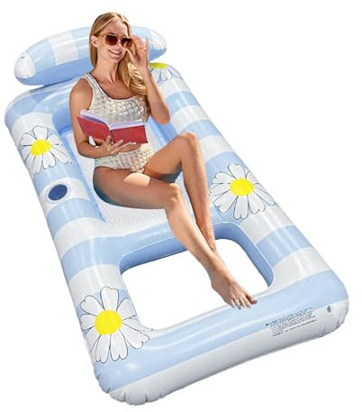 Dtaigou Jeux De Piscine | Bouées Gonflables pour Adultes,Canapé-Lit Pliable pour Vacances Extérieur, Détente, Plage, Jardin et Bord de Piscine