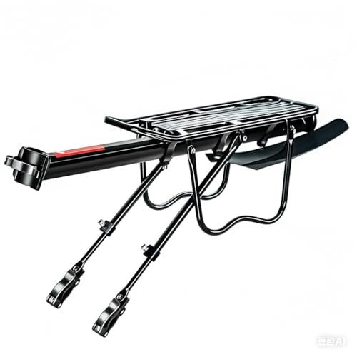 Porte-Bagages Universel en Aluminium pour vélo électrique, VTT, vélo de Ville – Charge Lourde 50 kg, Montage sans Outil, Anti-Rouille et Anti-éclats