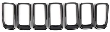 Auto KüHlergrill Gitter Frontstoßstangen-Mittelabdeckungsgrill Für Jeep Für Compass (2011-2016) KüHler Front Grill(Schwarz)
