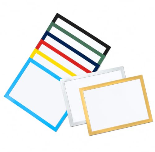 8 Stück A5 Magnetrahmen Bilderrahmen , Selbstklebender Magnetischer Diamond Painting Rahmen , Wasserdichte , Transparente Magnetische für Zertifikate , Poster , Dokumente (A5-Mehrfarbiges-8erSet)