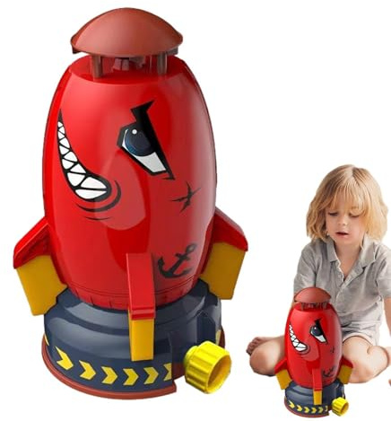 Rocket Sprinkler - Rocket Sprinkler with Hose | Outdoor Toys Spring,for Backyard Games Garden Yard Park Activities Summer Birthday