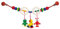Hess Holzspielzeug 13068 - Wagenkette aus Holz, Ente und Frosch, für Babys ab 3 Monaten, handgefertigt, mit 2 Sicherheitsclips, Länge ca. 52 cm, für Kinderwagen und Babyschale