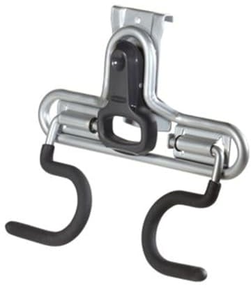 Rubbermaid FastTrack 2-Handle Hook (S Hook) Mounted Garage Storage and Space Saving Organization System Metallic Powder-Coated Steeel for Rakes/Brooms/Toys/Ladders