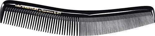 Hercules Sägemann Wasserwell-Übungskamm 1640/477 - 7 L Modellierkamm - Kamm, Haarkamm - Gummi - Schwarz - Unisex - Erwachsene mit feinem Haar - Fortgeschrittene Haarstyling-Enthusiasten