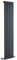 Milano Aruba Anthracite Vertical Single Oval Panel Radiator - 1600mm x 354mm