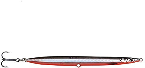 Savage Gear Sandeel Pencil 12,5cm 19g - Meerforellenköder, Farbe:Black & Red UV