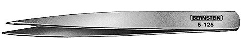 Bernstein Werkzeug Blechpinzette vernickelt, gerade-fein-spitz, 110 mm, 5-125