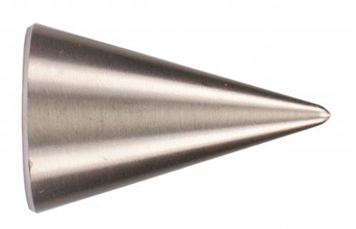 Endstück Spitze in Edelstahl Optik für 16 mm Ø Gardinenstangen - Set 2