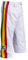 Authentische Brasilianische Capoeira Kampfkunst Junge Hose (Weiß, Jamaican, Reggae Thema) - 7-8