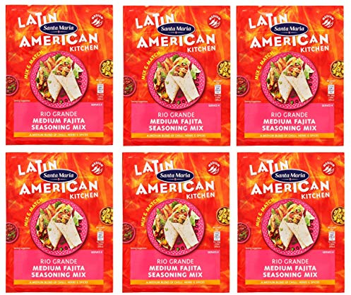 Santa Maria Mexican Fajita Seasoning Mix - Medium (28g) - Pack of 6