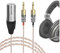 Geekria Apollo 4N OCC+cavo audio di aggiornamento argento monocristallo compatibile con Sennheiser HD700,doppio cavo di ricambio per cuffie da2,5mm a XLR per audiofili ad alta risoluzione(4piedi/1,3m)