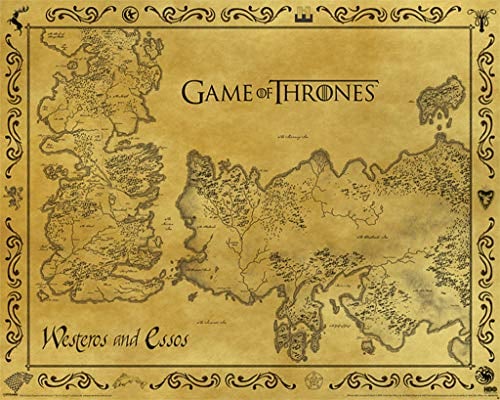 Game of Thrones Mini Poster Antique Map 40 x 50 cm