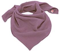 nanito Schal Halstuch Babyhalstuch Kinderschal Musselin Musselintuch Farbwahl Kinder Kinderhalstuch Baby Junge Mädchen Spucktuch Tuch 100% Bio Baumwolle 45 x 45 cm (purple)