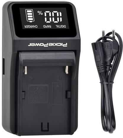 Pickle Power NP-F Chargeur à Chargement Rapide avec Sortie USB pour Sony Sony NP-F550, NP-F750, NP-F770, NP-F970 Batterie
