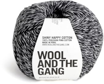 Wool and the Gang - Shiny Happy Cotton, TV Static, 100g